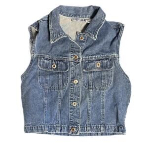 90s vintage Paul Harris denim vest Medium